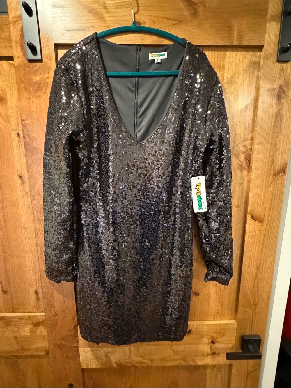 Tipsy Elves Sequin Black Dress